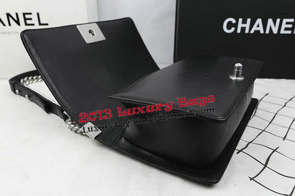 Boy Chanel Flap Bag Original Calfskin Leather A67025 Black Boy Chanel Flap Bag Original Calfskin Leather A67025 Black