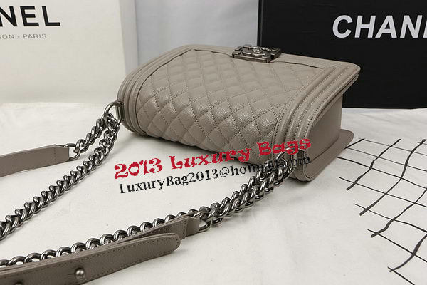 Boy Chanel Flap Bag Original Grey Cannage Pattern A67025 Silver Boy Chanel Flap Bag Original Grey Cannage Pattern A67025 Silver