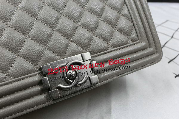 Boy Chanel Flap Bag Original Grey Cannage Pattern A67025 Silver Boy Chanel Flap Bag Original Grey Cannage Pattern A67025 Silver