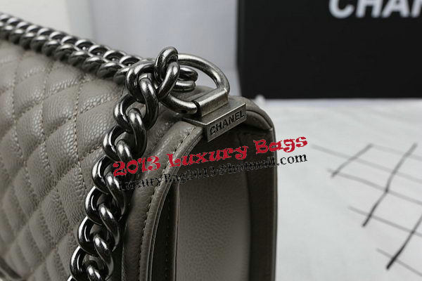 Boy Chanel Flap Bag Original Grey Cannage Pattern A67025 Silver Boy Chanel Flap Bag Original Grey Cannage Pattern A67025 Silver