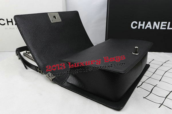 Boy Chanel Flap Bags Original Black Cannage Pattern A67088 Silver Boy Chanel Flap Bags Original Black Cannage Pattern A67088 Silver