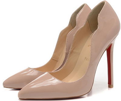 Christian Louboutin 120mm Pump Patent Leather CL1503 Apricot Christian Louboutin 120mm Pump Patent Leather CL1503 Apricot