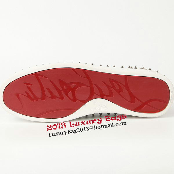 Christian Louboutin Casual Shoes Suede Leather CL909 Black Christian Louboutin Casual Shoes Suede Leather CL909 Black