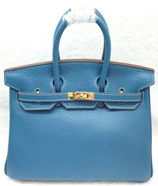 Hermes Birkin 25CM Tote Bag Original Leather H25T Blue Hermes Birkin 25CM Tote Bag Original Leather H25T Blue