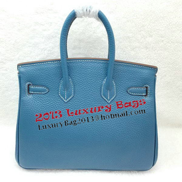 Hermes Birkin 25CM Tote Bag Original Leather H25T Blue Hermes Birkin 25CM Tote Bag Original Leather H25T Blue