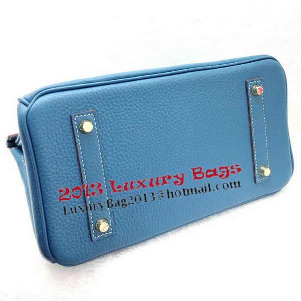 Hermes Birkin 25CM Tote Bag Original Leather H25T Blue Hermes Birkin 25CM Tote Bag Original Leather H25T Blue