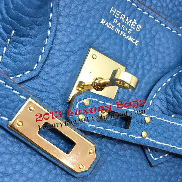 Hermes Birkin 25CM Tote Bag Original Leather H25T Blue Hermes Birkin 25CM Tote Bag Original Leather H25T Blue