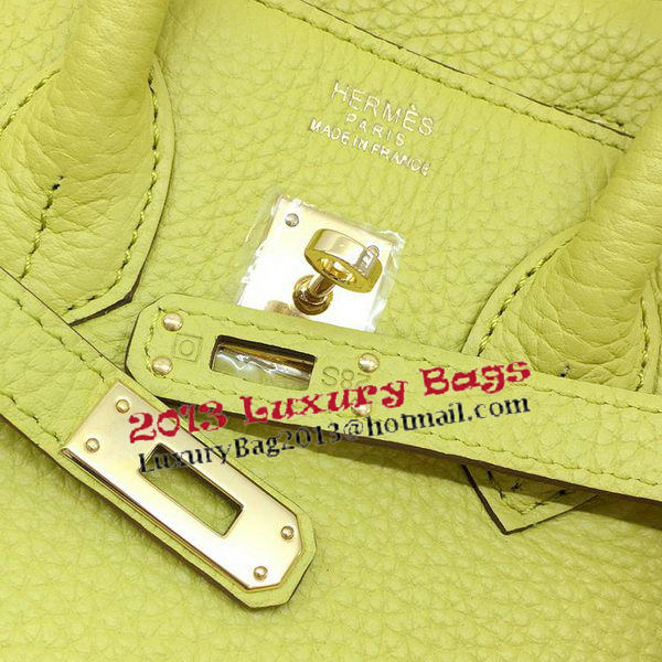 Hermes Birkin 25CM Tote Bag Original Leather H25T Lemon Hermes Birkin 25CM Tote Bag Original Leather H25T Lemon