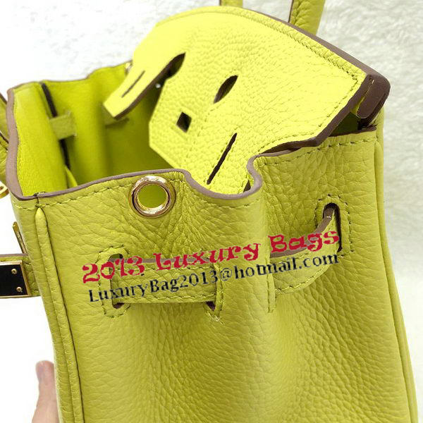 Hermes Birkin 25CM Tote Bag Original Leather H25T Lemon Hermes Birkin 25CM Tote Bag Original Leather H25T Lemon