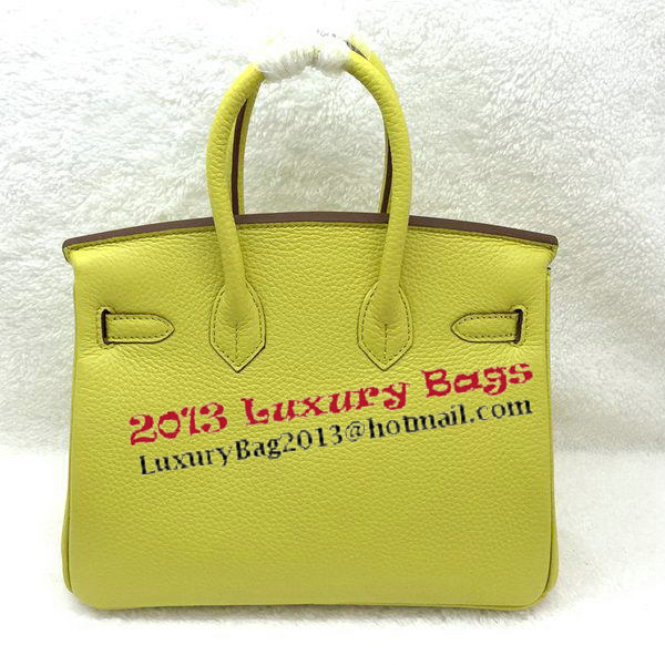 Hermes Birkin 25CM Tote Bag Original Leather H25T Lemon Hermes Birkin 25CM Tote Bag Original Leather H25T Lemon