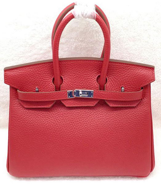 Hermes Birkin 25CM Tote Bag Original Leather H25T Red Hermes Birkin 25CM Tote Bag Original Leather H25T Red