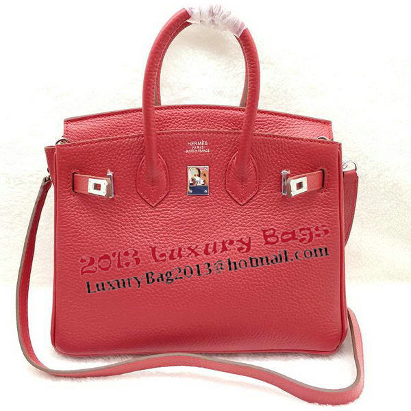Hermes Birkin 25CM Tote Bag Original Leather H25T Red Hermes Birkin 25CM Tote Bag Original Leather H25T Red