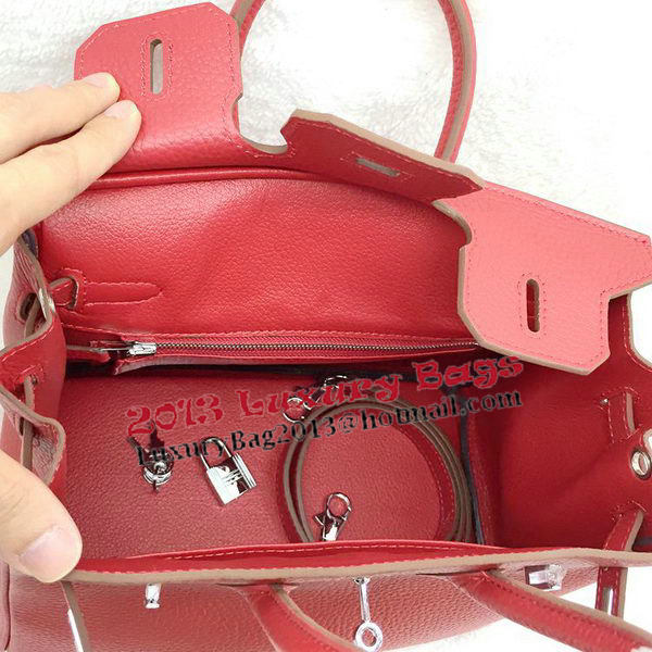 Hermes Birkin 25CM Tote Bag Original Leather H25T Red Hermes Birkin 25CM Tote Bag Original Leather H25T Red