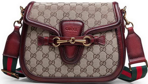 Gucci Lady Web Original GG Canvas Shoulder Bags 383848 Burgundy Gucci Lady Web Original GG Canvas Shoulder Bags 383848 Burgundy