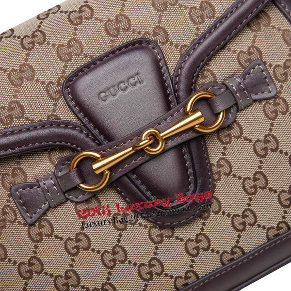 Gucci Lady Web Original GG Canvas Shoulder Bags 383848 Dark Brown Gucci Lady Web Original GG Canvas Shoulder Bags 383848 Dark Brown