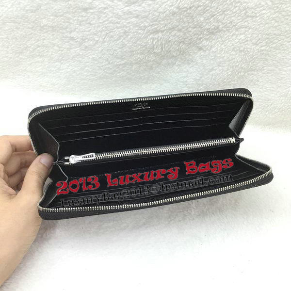 Hermes Evelyn Long Zip Wallet Litchi A808 Black Hermes Evelyn Long Zip Wallet Litchi A808 Black