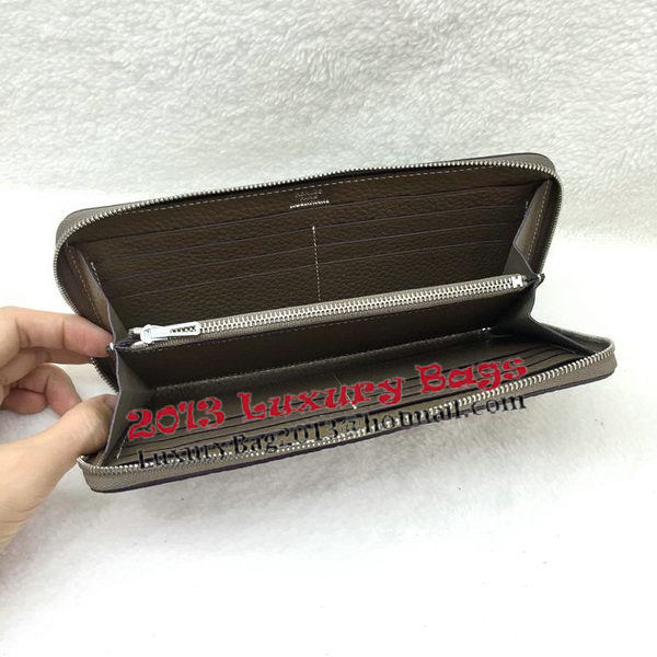 Hermes Evelyn Long Zip Wallet Litchi A808 Khaki Hermes Evelyn Long Zip Wallet Litchi A808 Khaki