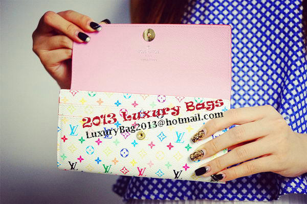 Louis Vuitton M60734 Monogram Multicolore Sarah Wallet Louis Vuitton M60734 Monogram Multicolore Sarah Wallet