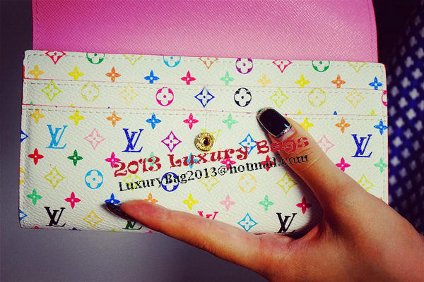 Louis Vuitton M60734 Monogram Multicolore Sarah Wallet Louis Vuitton M60734 Monogram Multicolore Sarah Wallet