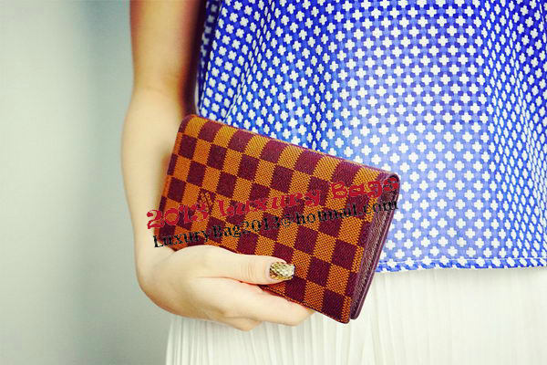 Louis Vuitton Monogram Damier Canvas Brazza Wallet LV62665 Louis Vuitton Monogram Damier Canvas Brazza Wallet LV62665