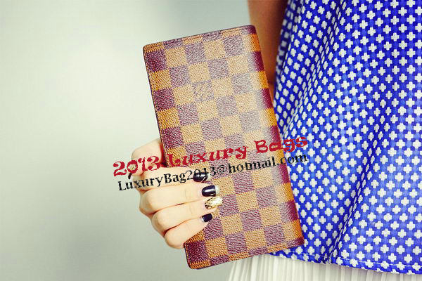Louis Vuitton Monogram Damier Canvas Brazza Wallet LV62665 Louis Vuitton Monogram Damier Canvas Brazza Wallet LV62665