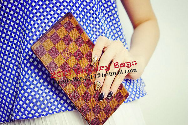 Louis Vuitton Monogram Damier Canvas Brazza Wallet LV62665 Louis Vuitton Monogram Damier Canvas Brazza Wallet LV62665