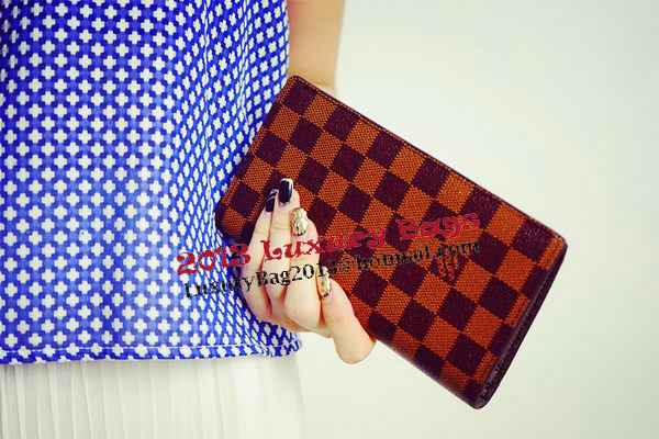 Louis Vuitton Monogram Damier Canvas Brazza Wallet LV62665 Louis Vuitton Monogram Damier Canvas Brazza Wallet LV62665