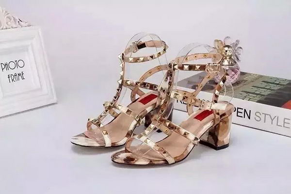 Valentino Sandals Leather VT525 Gold Valentino Sandals Leather VT525 Gold