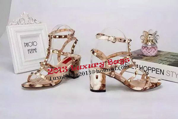 Valentino Sandals Leather VT525 Gold Valentino Sandals Leather VT525 Gold