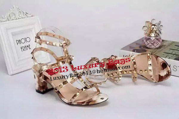 Valentino Sandals Leather VT525 Gold Valentino Sandals Leather VT525 Gold