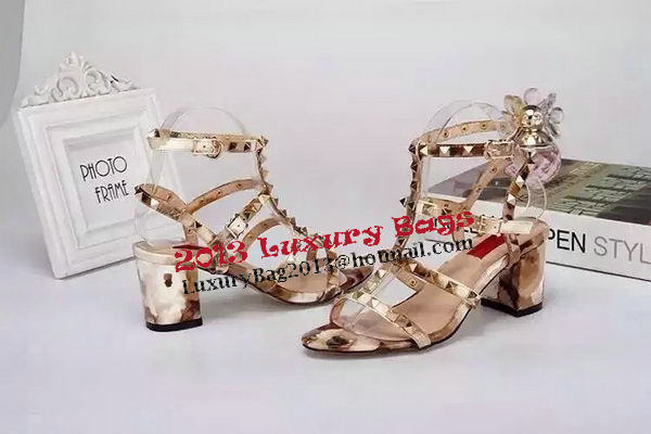 Valentino Sandals Leather VT525 Gold Valentino Sandals Leather VT525 Gold