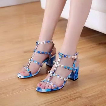 Valentino Sandals Leather VT527 Blue Valentino Sandals Leather VT527 Blue