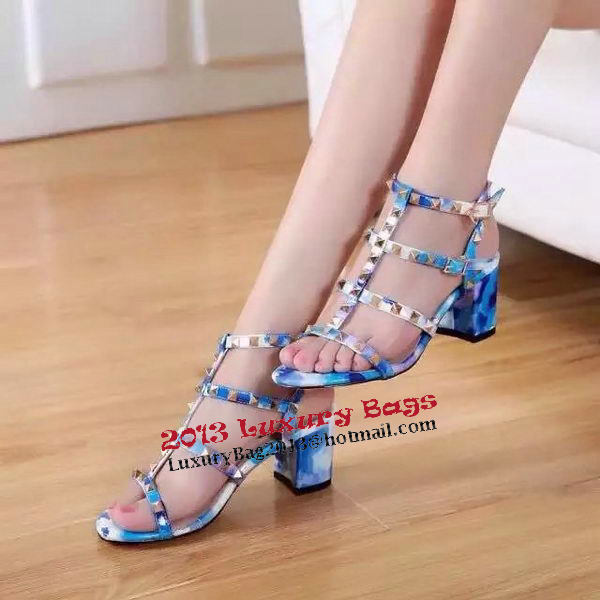 Valentino Sandals Leather VT527 Blue Valentino Sandals Leather VT527 Blue