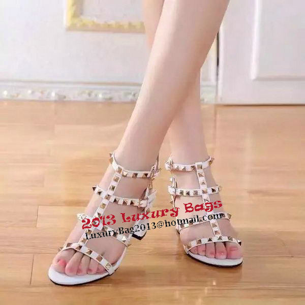 Valentino Sandals Leather VT528 White Valentino Sandals Leather VT528 White