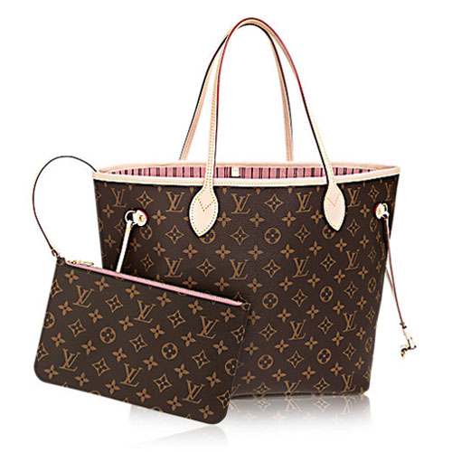 Louis Vuitton Monogram Canvas Neverfull MM M50366 Rose Ballerine Louis Vuitton Monogram Canvas Neverfull MM M50366 Rose Ballerine