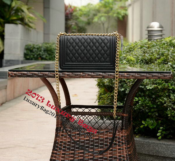 Boy Chanel Flap Shoulder Bags Black Cannage Pattern Leather A67086 Brass Boy Chanel Flap Shoulder Bags Black Cannage Pattern Leather A67086 Brass