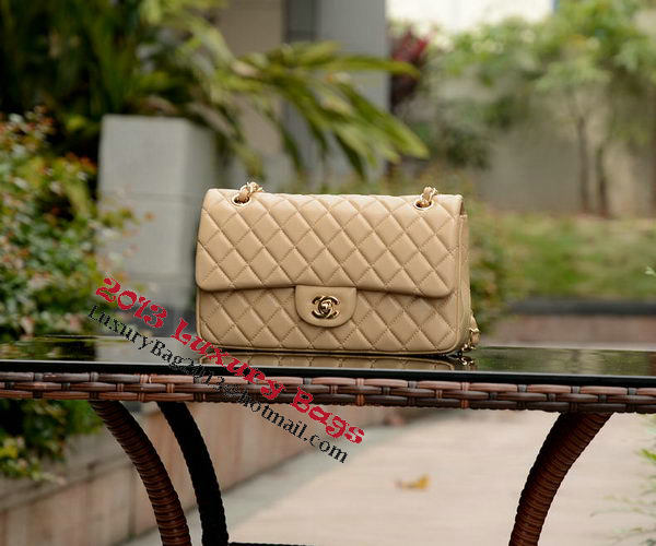 Chanel 2.55 Series Flap Bag Apricot Sheepskin Leather A37586 Gold Chanel 2.55 Series Flap Bag Apricot Sheepskin Leather A37586 Gold