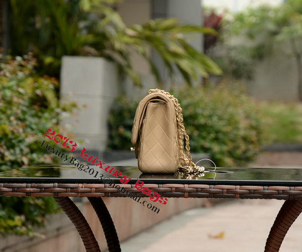 Chanel 2.55 Series Flap Bag Apricot Sheepskin Leather A37586 Gold Chanel 2.55 Series Flap Bag Apricot Sheepskin Leather A37586 Gold