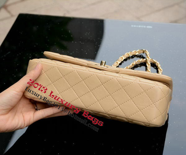 Chanel 2.55 Series Flap Bag Apricot Sheepskin Leather A37586 Gold Chanel 2.55 Series Flap Bag Apricot Sheepskin Leather A37586 Gold