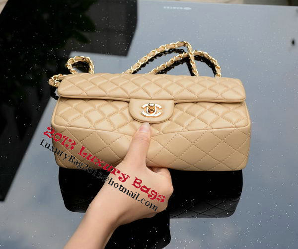 Chanel 2.55 Series Flap Bag Apricot Sheepskin Leather A37586 Gold Chanel 2.55 Series Flap Bag Apricot Sheepskin Leather A37586 Gold