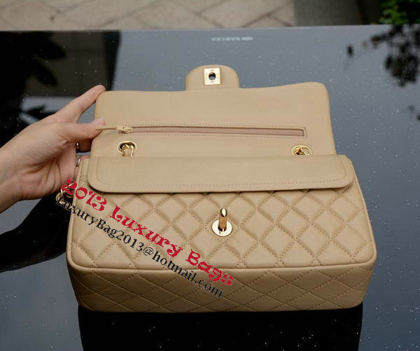 Chanel 2.55 Series Flap Bag Apricot Sheepskin Leather A37586 Gold Chanel 2.55 Series Flap Bag Apricot Sheepskin Leather A37586 Gold