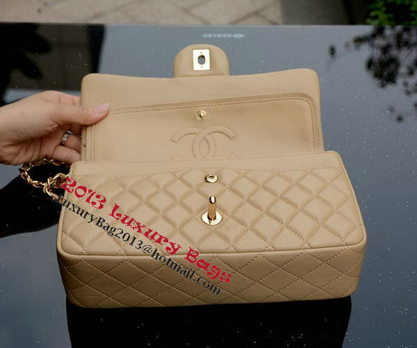 Chanel 2.55 Series Flap Bag Apricot Sheepskin Leather A37586 Gold Chanel 2.55 Series Flap Bag Apricot Sheepskin Leather A37586 Gold