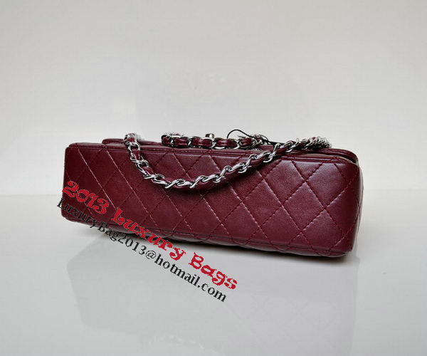Chanel 2.55 Series Flap Bag Burgundy Patent Leather A1112 Silver Chanel 2.55 Series Flap Bag Burgundy Patent Leather A1112 Silver
