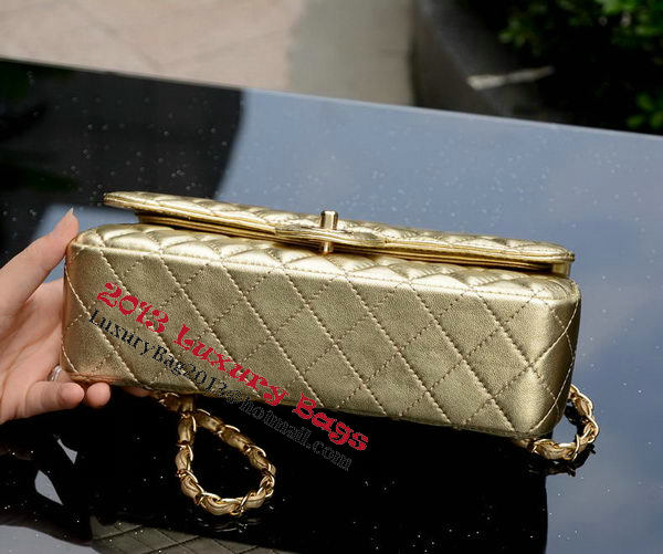 Chanel 2.55 Series Flap Bag Gold Sheepskin Leather A1112 Gold Chanel 2.55 Series Flap Bag Gold Sheepskin Leather A1112 Gold