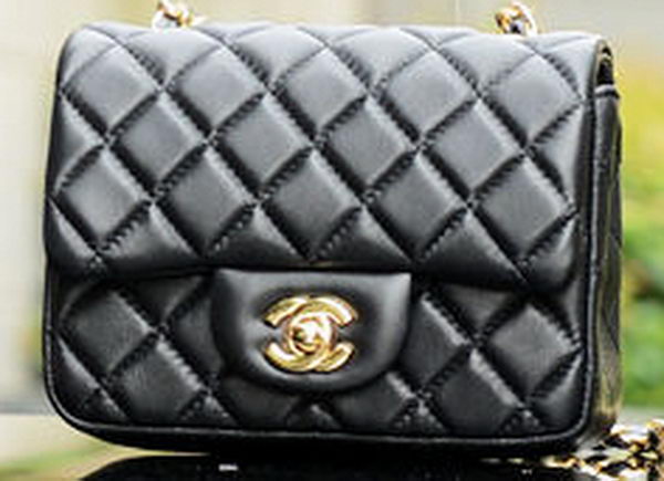 Chanel Classic MINI Flap Bag Black Sheepskin A37585 Gold Chanel Classic MINI Flap Bag Black Sheepskin A37585 Gold