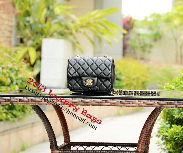 Chanel Classic MINI Flap Bag Black Sheepskin A37585 Gold Chanel Classic MINI Flap Bag Black Sheepskin A37585 Gold