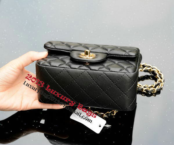 Chanel Classic MINI Flap Bag Black Sheepskin A37585 Gold Chanel Classic MINI Flap Bag Black Sheepskin A37585 Gold