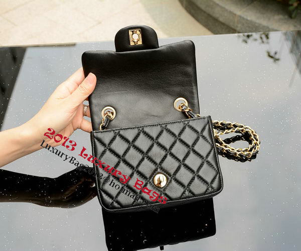 Chanel Classic MINI Flap Bag Black Sheepskin A37585 Gold Chanel Classic MINI Flap Bag Black Sheepskin A37585 Gold