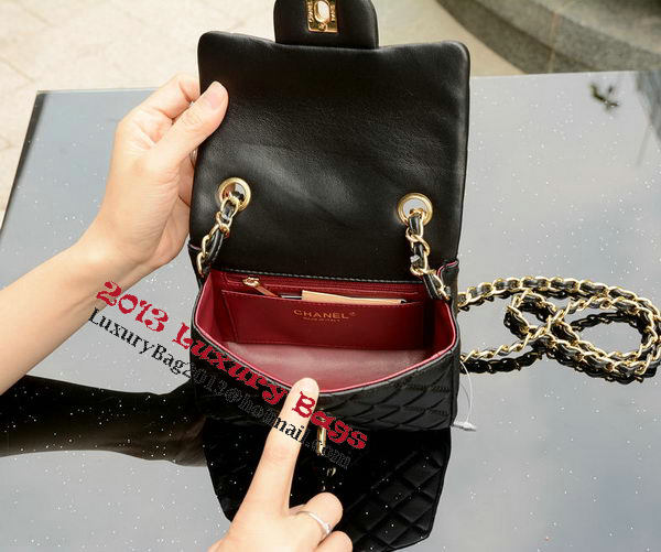 Chanel Classic MINI Flap Bag Black Sheepskin A37585 Gold Chanel Classic MINI Flap Bag Black Sheepskin A37585 Gold