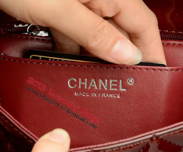 Chanel Classic MINI Flap Bag Royal Patent Leather A1115 Silver Chanel Classic MINI Flap Bag Royal Patent Leather A1115 Silver